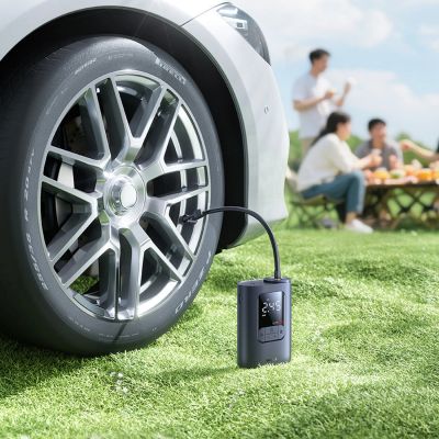 8. Pompka bezprzewodowa Baseus GoTrip VA1 kompresor 150 PSI 7500 mAh - ciemnoszara