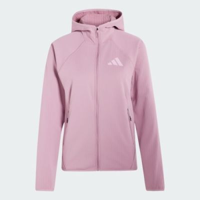 7. Bluza damska adidas TERREX Xperior CLIMAWARM+ Ventknit Fleece Hooded Jacket - magic mauve rozmiar: s