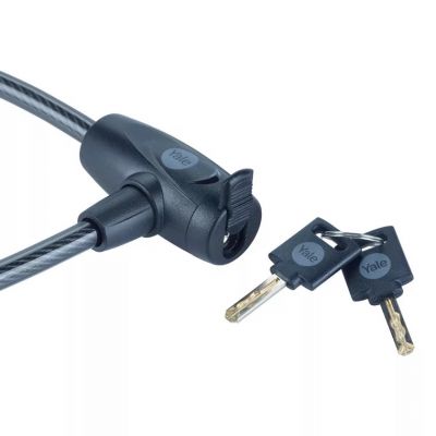 4. Linka rowerowa stalowa na klucz 10x600mm Yale Essential Security Keyed Cable Lock 10mm