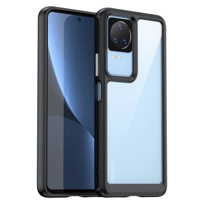 11. Outer Space Case etui Xiaomi Poco F4 5G pokrowiec z elastyczną ramką czarne