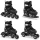 2. Łyżworolki Spokey 4W1 4One Jr SPK-944648 r. 39-43