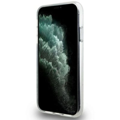 5. Etui DKNY IML Mono & Stripe MagSafe na iPhone 11 / Xr - różowe