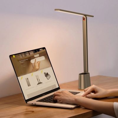 10. Baseus Smart Eye bezprzewodowa biurkowa lampka LED z akumulatorem 2200 mAh szary (DGZG-0G)