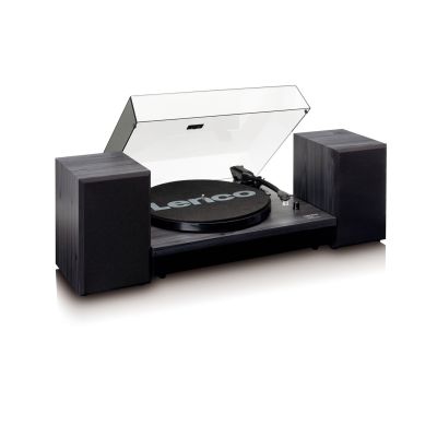 2. Lenco LS-300 Gramofon z napędem pasowym Czarny Automatyczny