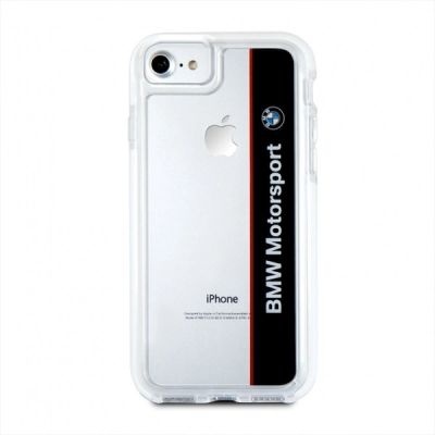 2. Etui BMW Motorcase na iPhone 7 / 8 / SE 2020 / SE 2022 - przezroczysto-czarne