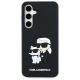 3. Etui Karl Lagerfeld 3D Rubber Karl&Choupette na Samsung Galaxy S24 FE - czarne