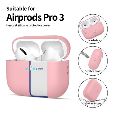 4. Etui Tech-Protect Silicone na AirPods Pro 3 - różowe
