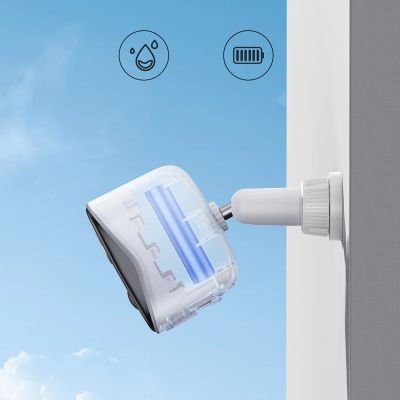 8. Zestaw kamer zewnętrznych Baseus Security N1 2K 3x kamera + stacja bazowa - biały