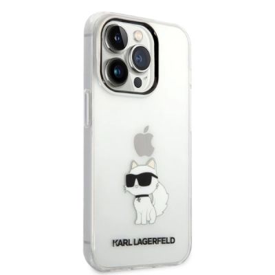 4. Etui Karl Lagerfeld Ikonik Choupette na iPhone 14 Pro - przezroczyste