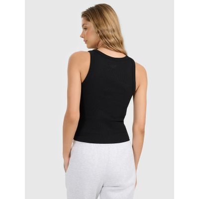 2. Top slim z prążkowanej dzianiny damski 4F 4FRAW25TSLEF310-20S