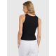 2. Top slim z prążkowanej dzianiny damski 4F 4FRAW25TSLEF310-20S