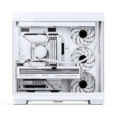 10. Jonsbo TK-4 Gehäuse, Midi-Tower, ATX, Tempered Glass - weiß