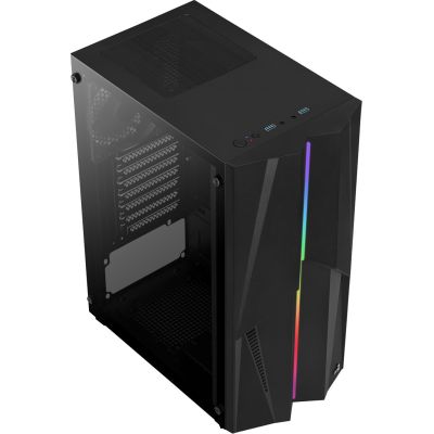 6. Obudowa AEROCOOL PGS MECHA-G-BK-v1 RGB czarna