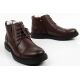7. Lee Cooper buty męskie eleganckie skórzane brązowe trzewiki ocieplane
