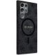 4. Etui Guess 4G Collection Leather Metal Logo MagSafe na Samsung Galaxy S24 Ultra - czarne