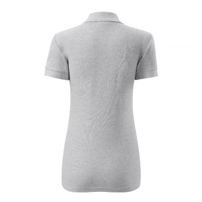 2. Koszulka polo Malfini Cotton W MLI-21303 jasnoszary melanż