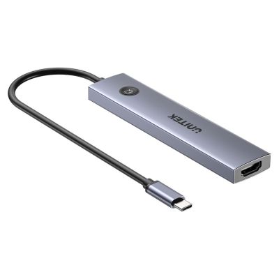 11. UNITEK HUB USB-C 7W1 PD 100W HDMI 2.0 Z PRZYCISKIEM ON/OFF