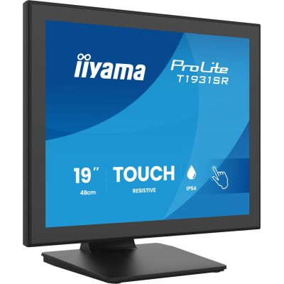 3. iiyama ProLite T1931SR-B2S monitor komputerowy 48,3 cm (19") 1280 x 1024 px SXGA LCD Ekran dotykowy Stół Czarny