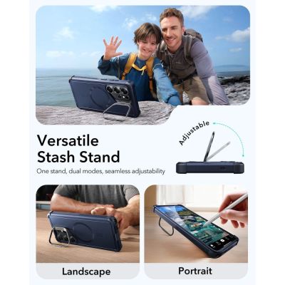 2. Etui ESR Cyber Tough Kickstand MagSafe na Samsung Galaxy S26 Ultra - czarne