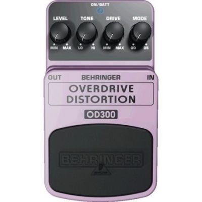 5. Behringer OD300 pedał z efektami Fioletowy, Czarny