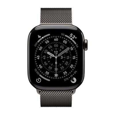3. Apple Watch Series 11 GPS + Cellular 46mm Koperta z tytanu w kolorze łupkowym i pętelką w kolorze łupkowym - S/M