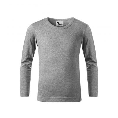 3. Koszulka Malfini Fit-T LS Jr MLI-12112 ciemnoszary melanż