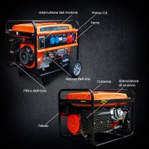 Extralink Agregat prądotwórczy EGH-7000 hybrydowy, 7kW
