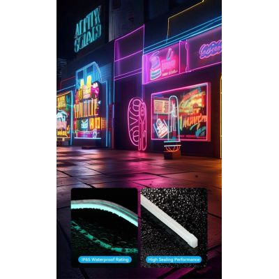 4. Taśma LED Vention Silicone Neon z pilotem IR zasilanie USB 5V 2m