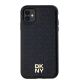 3. Etui DKNY Leather Monogram Pattern Metal Logo MagSafe na iPhone 11 / Xr - czarne