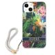 3. Etui Guess Flower Strap na iPhone 13 mini - niebieskie