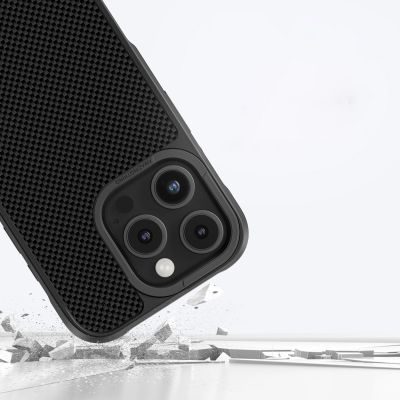 10. Etui pancerne AMAZINGTHING Titan Max Case z włóknami aramidowymi 600D do iPhone 16 Pro Max - czarne