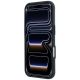 5. Etui BMW Kevlar Metal Logo MagSafe na iPhone 18 Pro Max / 17 Pro Max - niebieskie