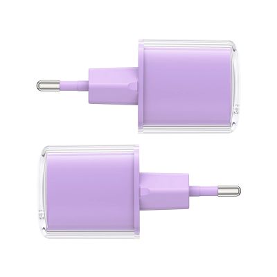 2. Ładowarka Acefast A53 PD 30W GaN USB-C z wyświetlaczem - fioletowa