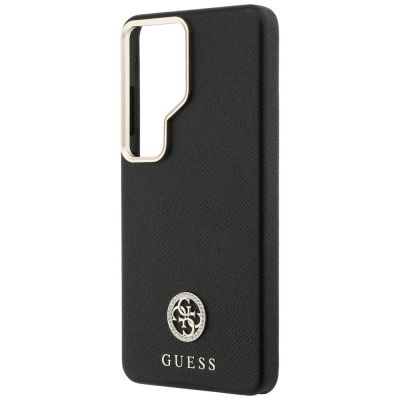 6. Etui Guess Rhinestone Round Logo MagSafe na Samsung Galaxy S26 Ultra - czarne