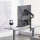 2. ERGO OFFICE UCHWYT / WIESZAK NA 2 MONITORY, SPRĘŻYNA GAZOWA, 17"-32", 1-10KG, CZARNY MAT, ER-692 B
