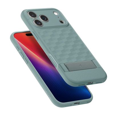 7. Etui Spigen Parallax "S" MagSafe na iPhone 17 Pro Max - zielone