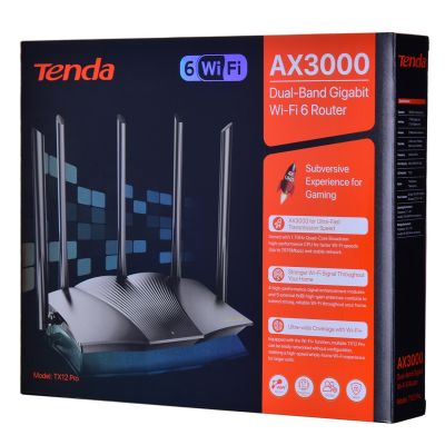 18. Tenda-TX12 PRO Router WiFi 6 TX2 Pro Gigabit