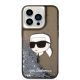 3. Etui Karl Lagerfeld Glitter Karl's Head na iPhone 14 Pro - czarne