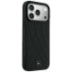 4. Etui Mercedes Leather Crossed Lines MagSafe na iPhone 17 Pro Max / 18 Pro Max - czarne