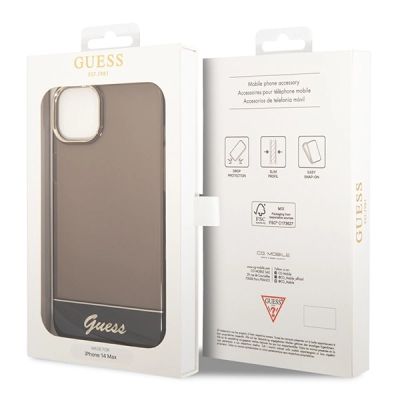 8. Etui Guess Translucent na iPhone 14 - czarne