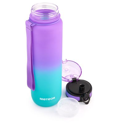 3. Bidon Meteor 1000 ml 17664 fioletowy/błękitny