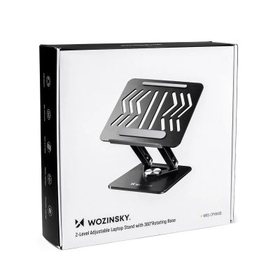 5. Podstawka pod laptopa, tablet Wozinsky WRS-CPY84SB 360 aluminiowa + Gratis! podstawka do smartfona - czarna