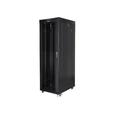 3. LANBERG SZAFA STOJĄCA RACK 19" 42U 800X1000 DRZWI SZKLANE LCD CZARNA FF01-8042-12BL (FLAT PACK)
