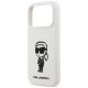 6. Etui Karl Lagerfeld Silicone Karl Sketch & Logo MagSafe na iPhone 17 Pro - białe