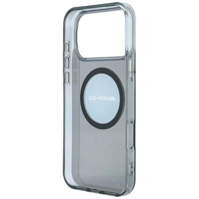7. Etui Mercedes AMG IML Transparent Bicolor Block MagSafe na iPhone 18 Pro Max / 17 Pro Max - czarno-szare