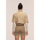 4. Kurtka damska CASALL Active Short Sleeve Track Jacket kolor piaskowy