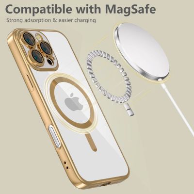 5. Etui Tech-Protect MagFlex MagSafe na iPhone 16 Pro - złote