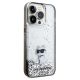 4. Etui Karl Lagerfeld Liquid Glitter Choupette na iPhone 14 Pro Max - przezroczyste