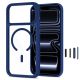 2. Etui Tech-Protect MagOne MagSafe CC + Szkło hartowane 2-Pack na iPhone 18 Pro Max / 17 Pro Max - przezroczysto-granatowe