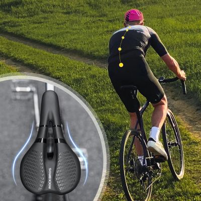 6. Siodełko rowerowe Rockbros 8182 miejskie komfortowe anatomiczne - czarne